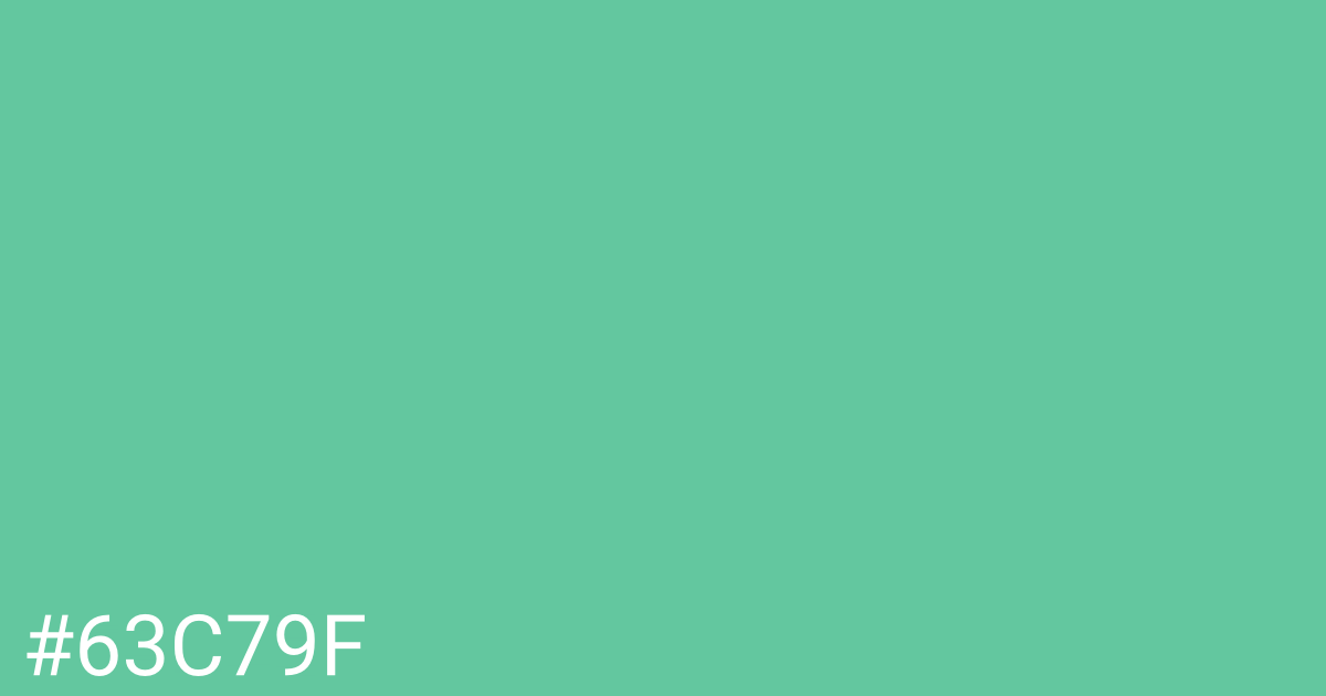 Hex color #63c79f graphic