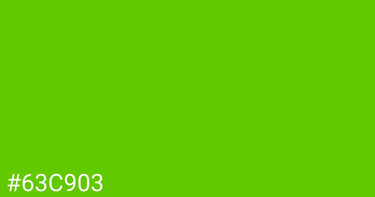 Hex color #63c903 graphic