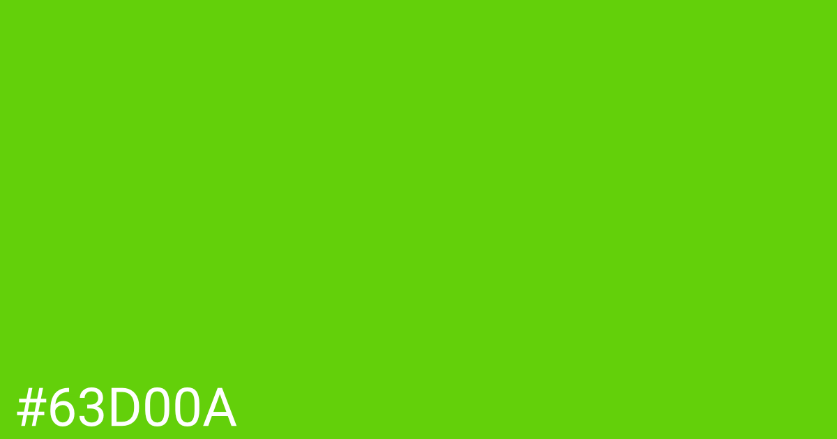 Hex color #63d00a graphic