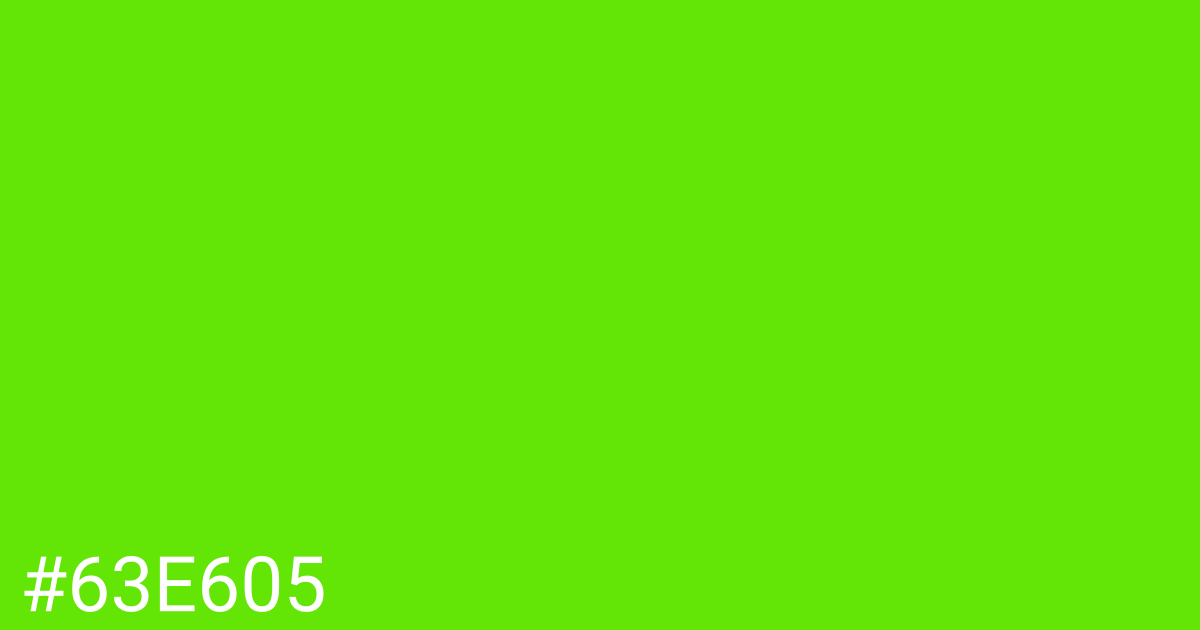 Hex color #63e605 graphic