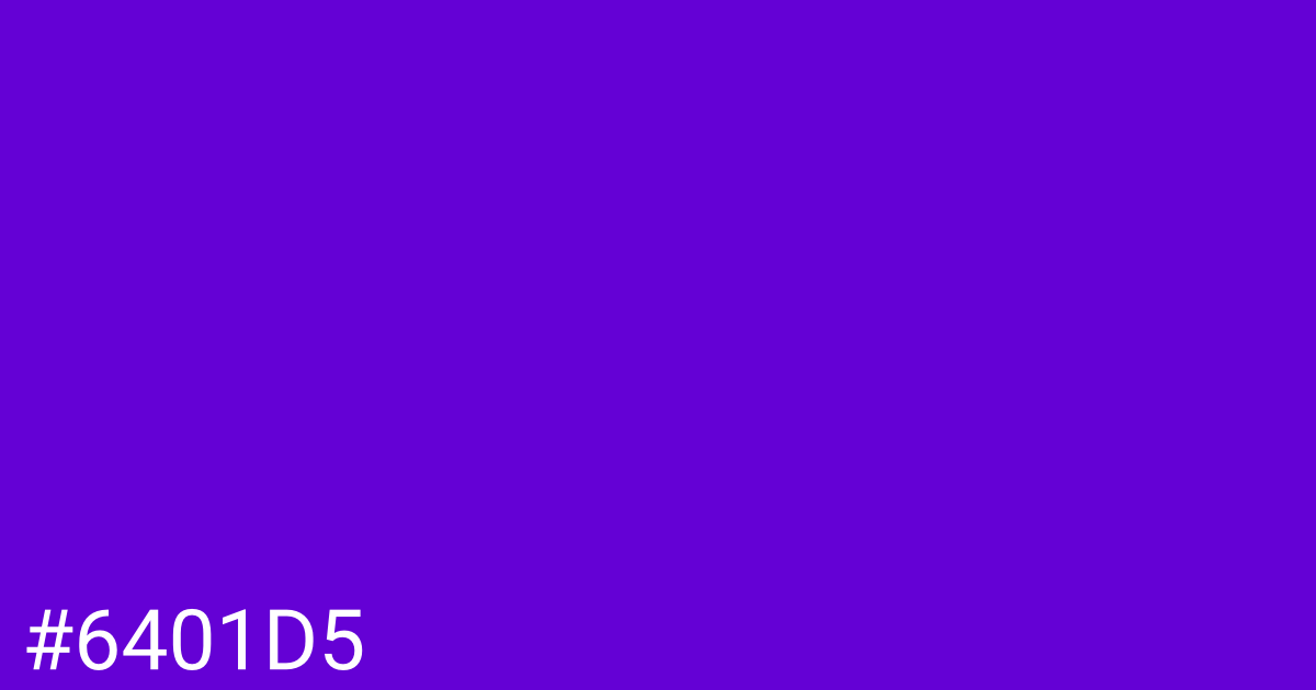 Hex color #6401d5 graphic