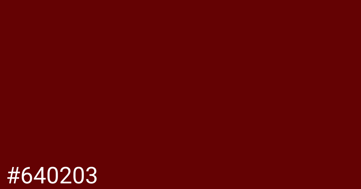 Hex color #640203 graphic