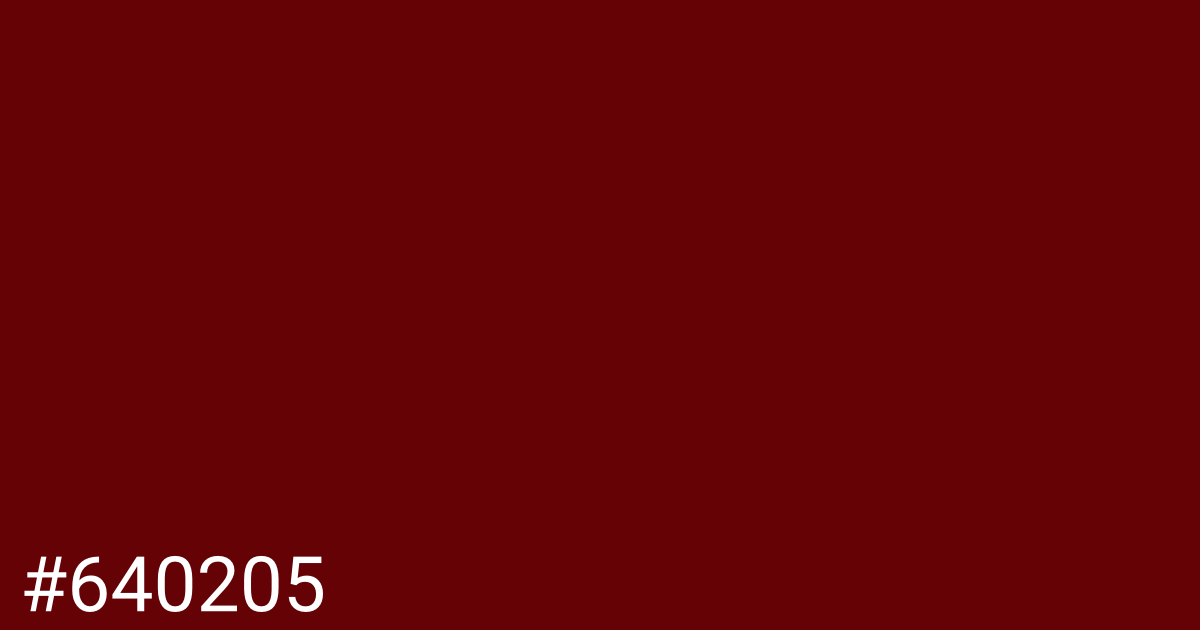 Hex color #640205 graphic