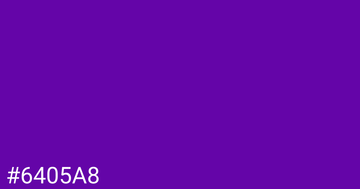 Hex color #6405a8 graphic