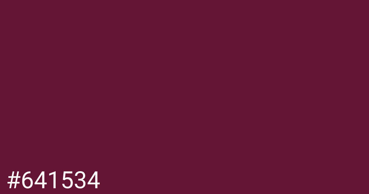 Hex color #641534 graphic