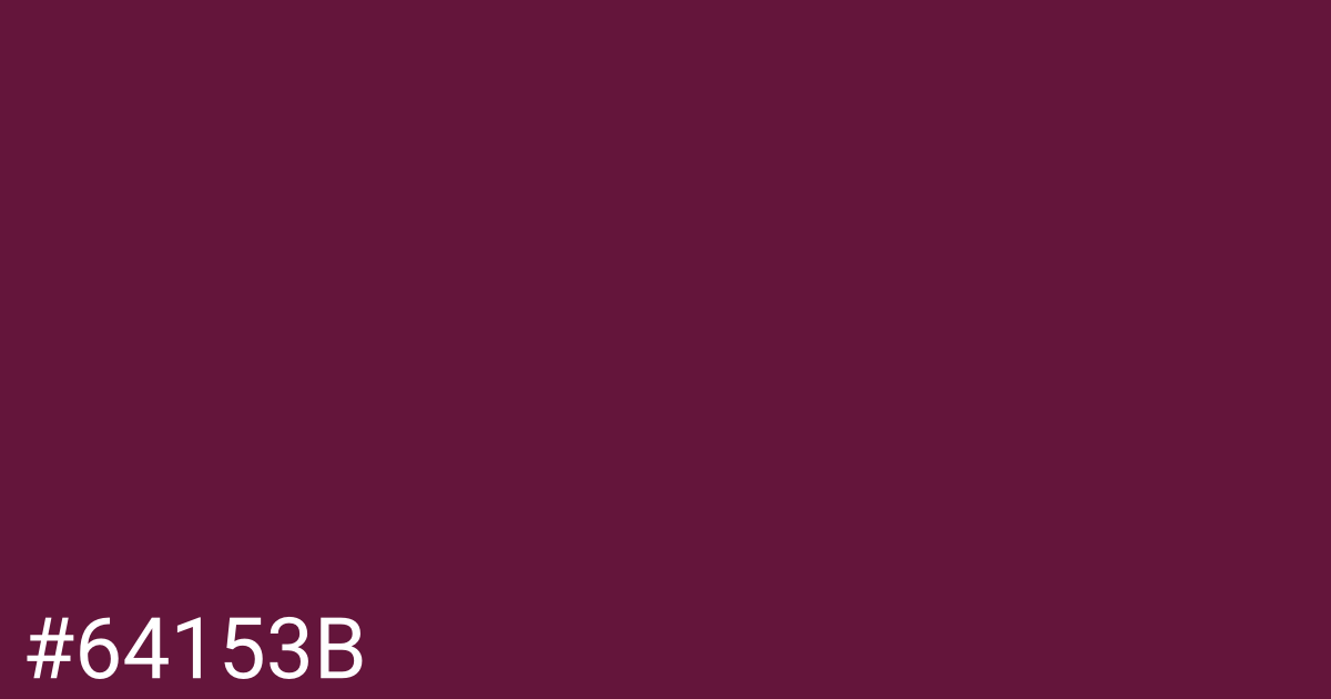 Hex color #64153b graphic