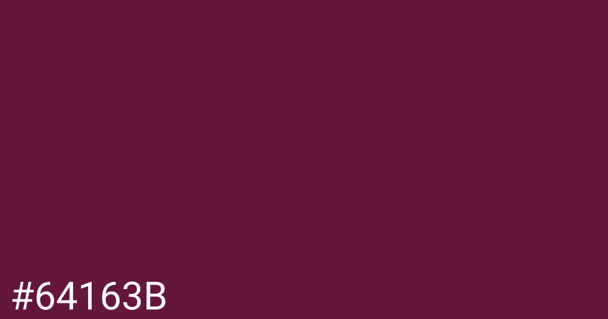 Hex color #64163b graphic