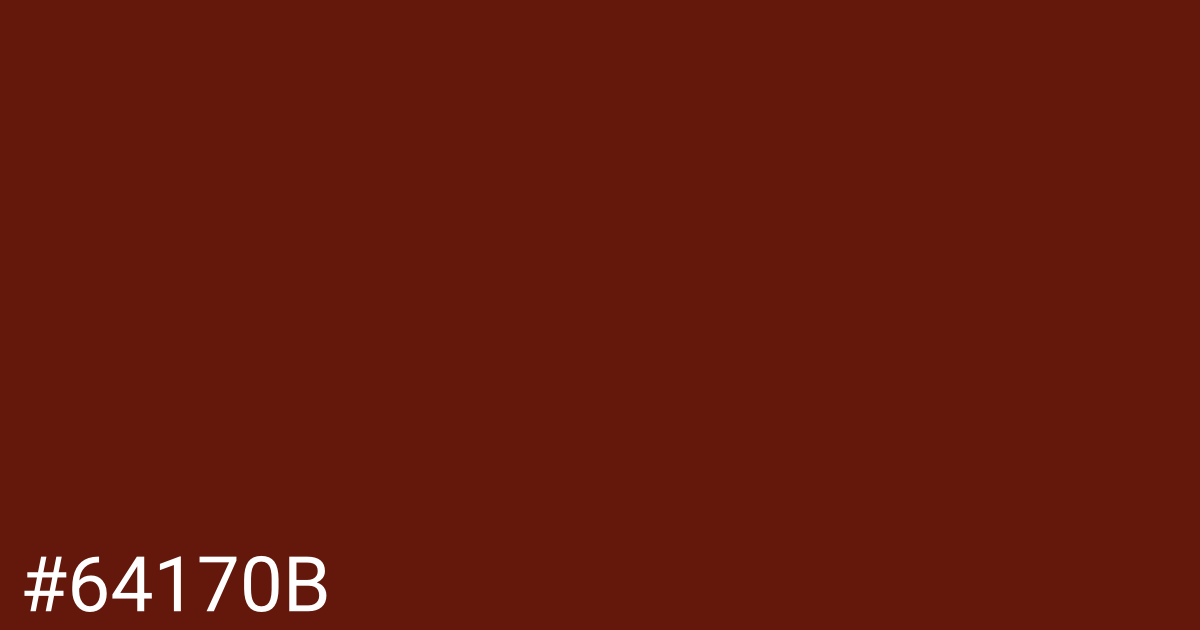 Hex color #64170b graphic