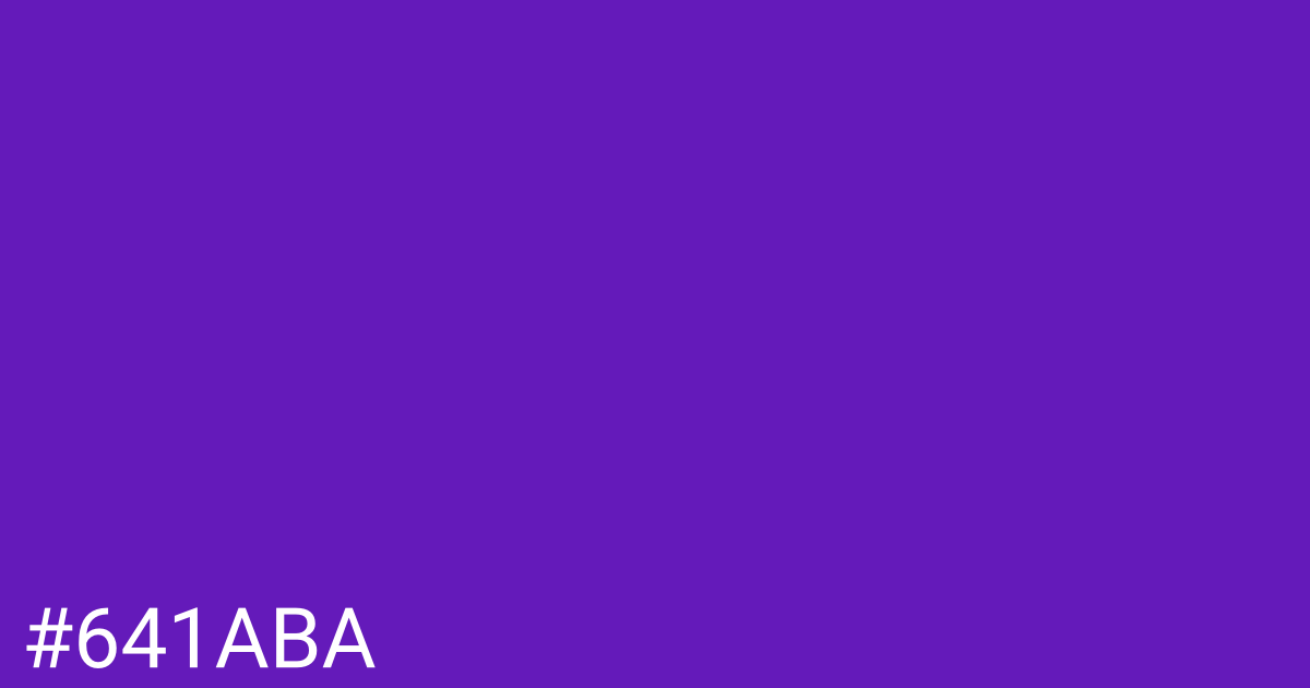Hex color #641aba graphic
