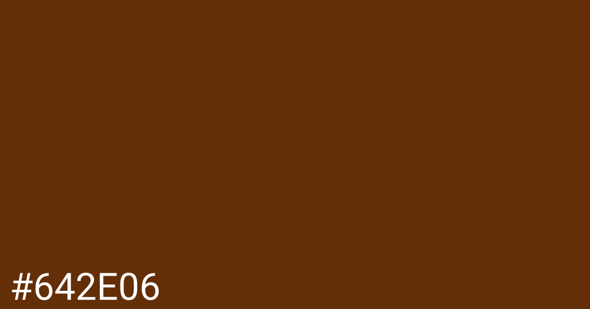 Hex color #642e06 graphic