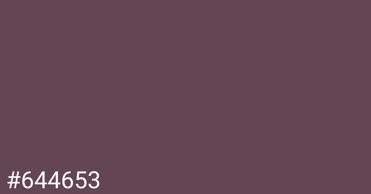 Hex color #644653 graphic