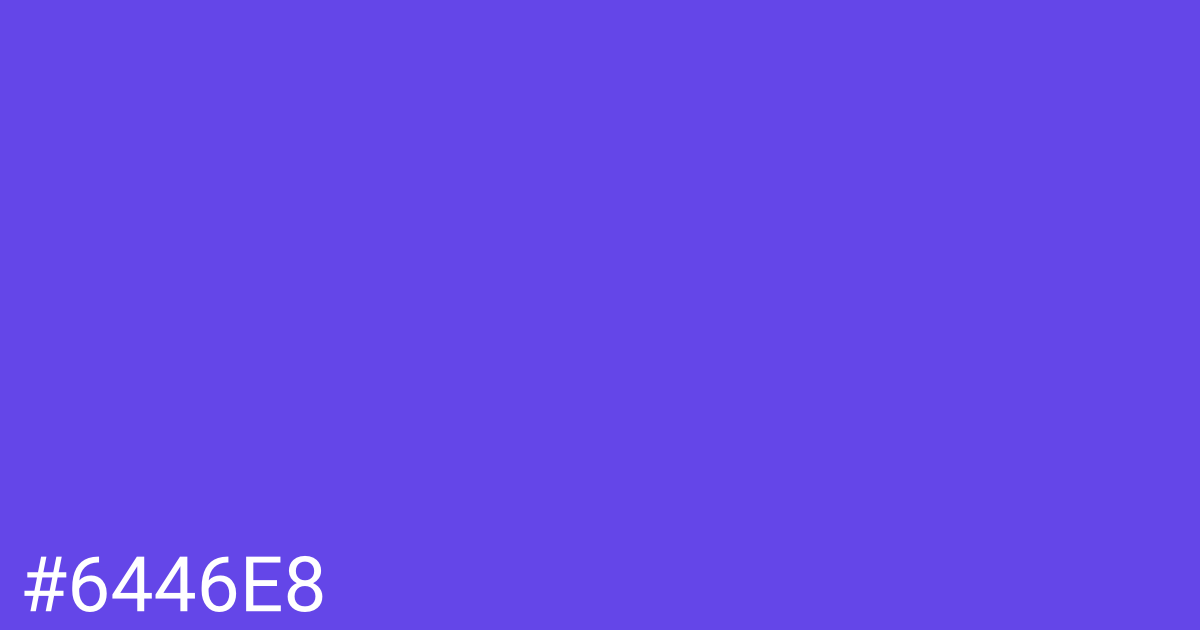 Hex color #6446e8 graphic