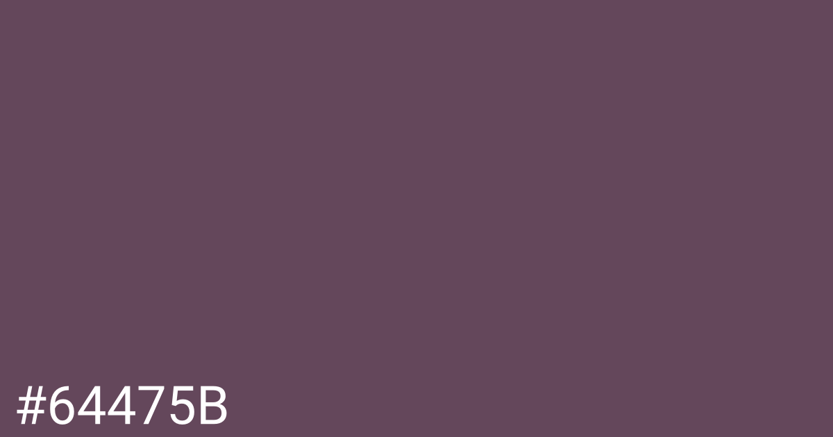 Hex color #64475b graphic