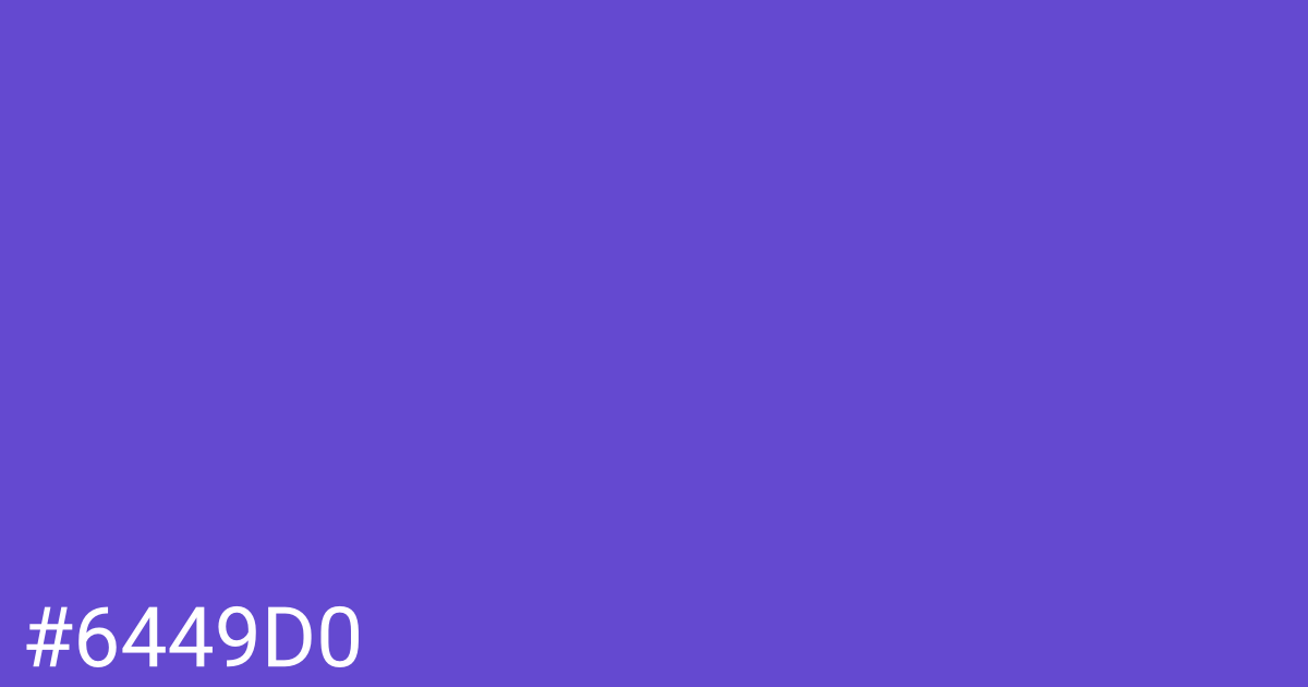 Hex color #6449d0 graphic