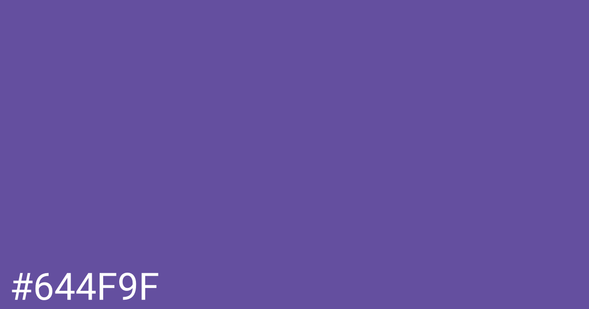 Hex color #644f9f graphic