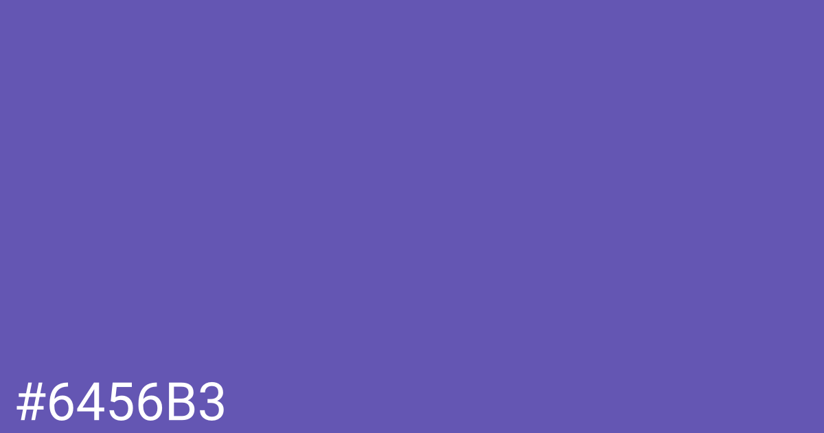 Hex color #6456b3 graphic