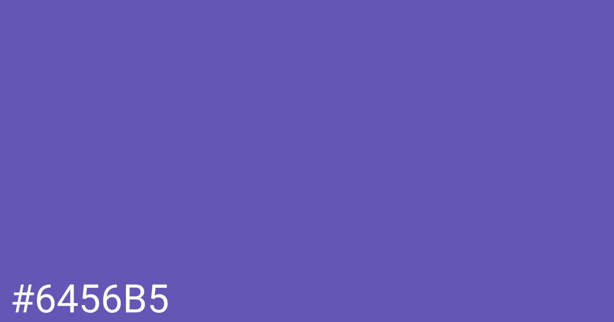 Hex color #6456b5 graphic