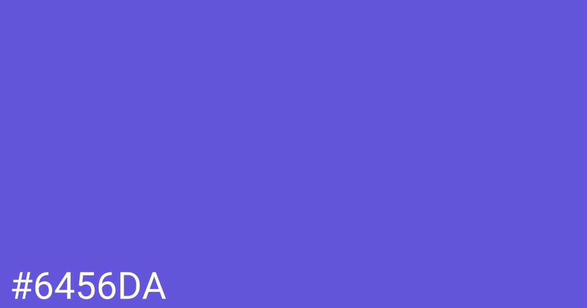 Hex color #6456da graphic