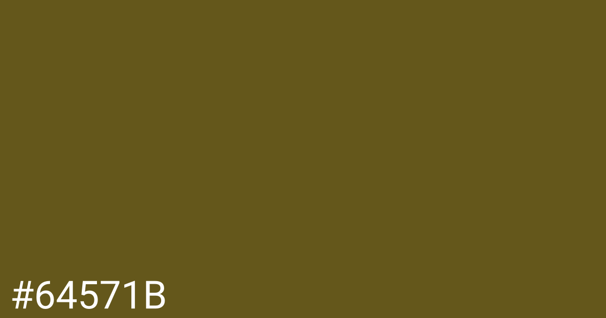 Hex color #64571b graphic