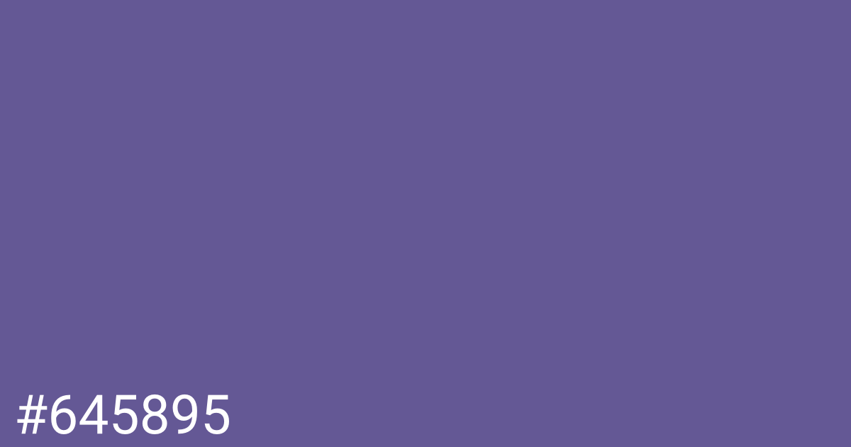 Hex color #645895 graphic