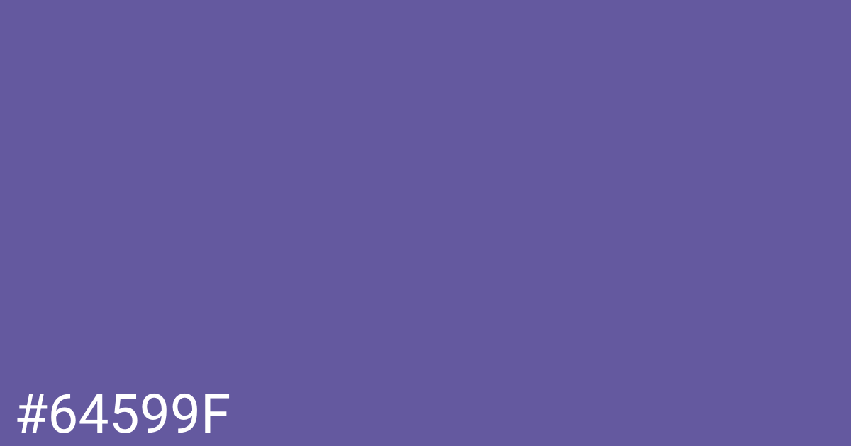 Hex color #64599f graphic