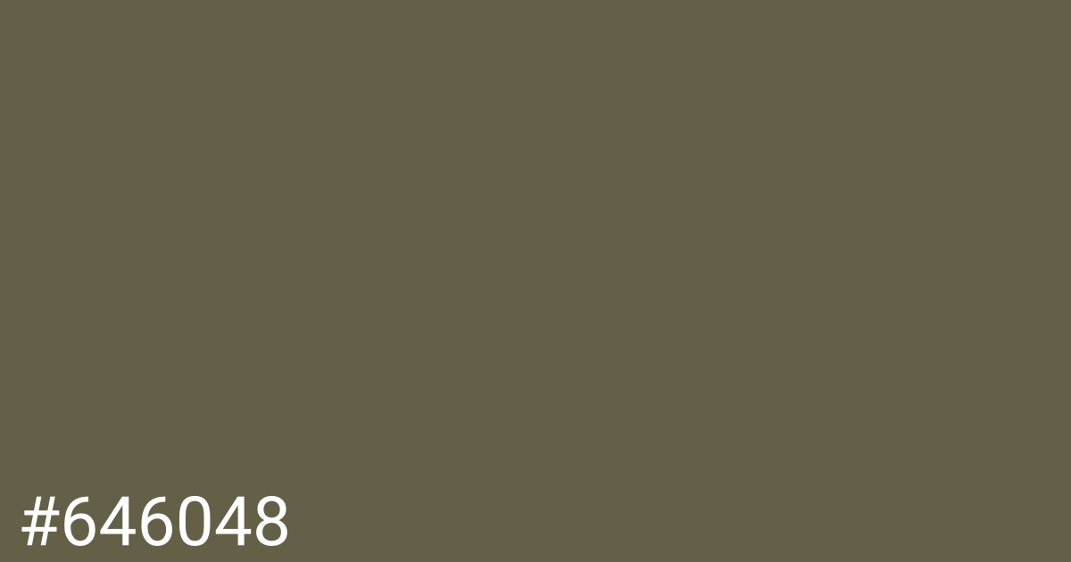 Hex color #646048 graphic