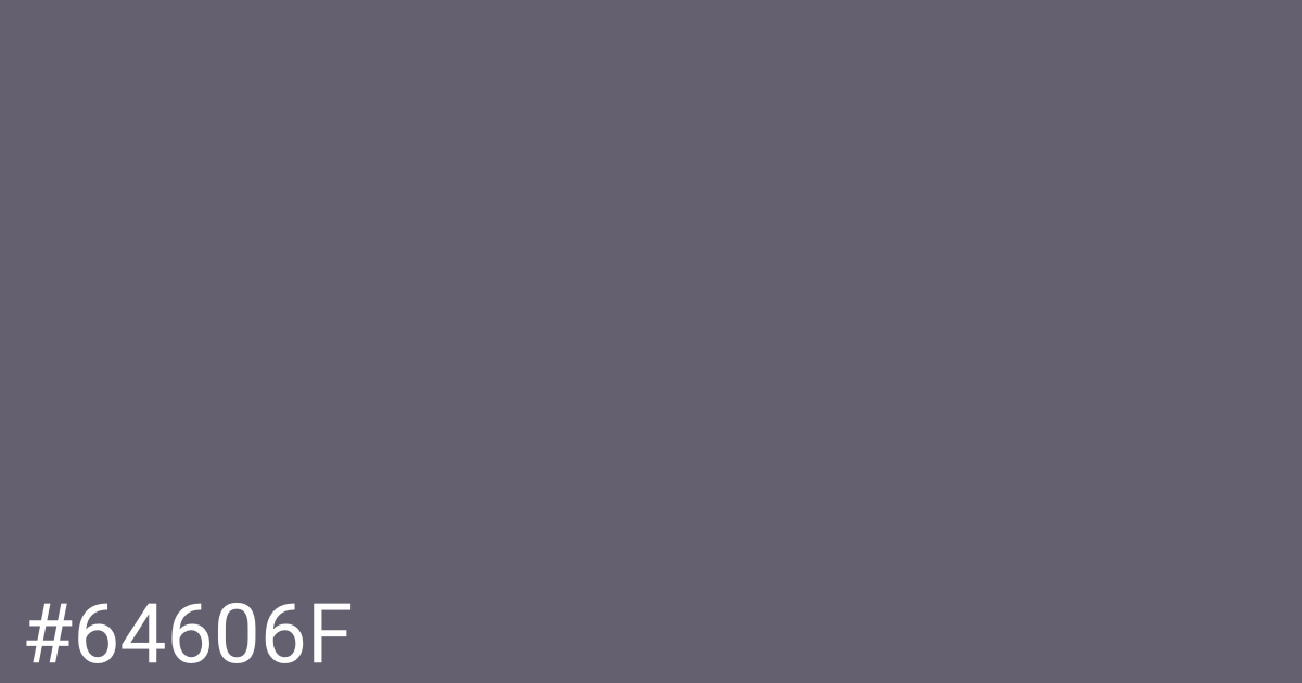 Hex color #64606f graphic