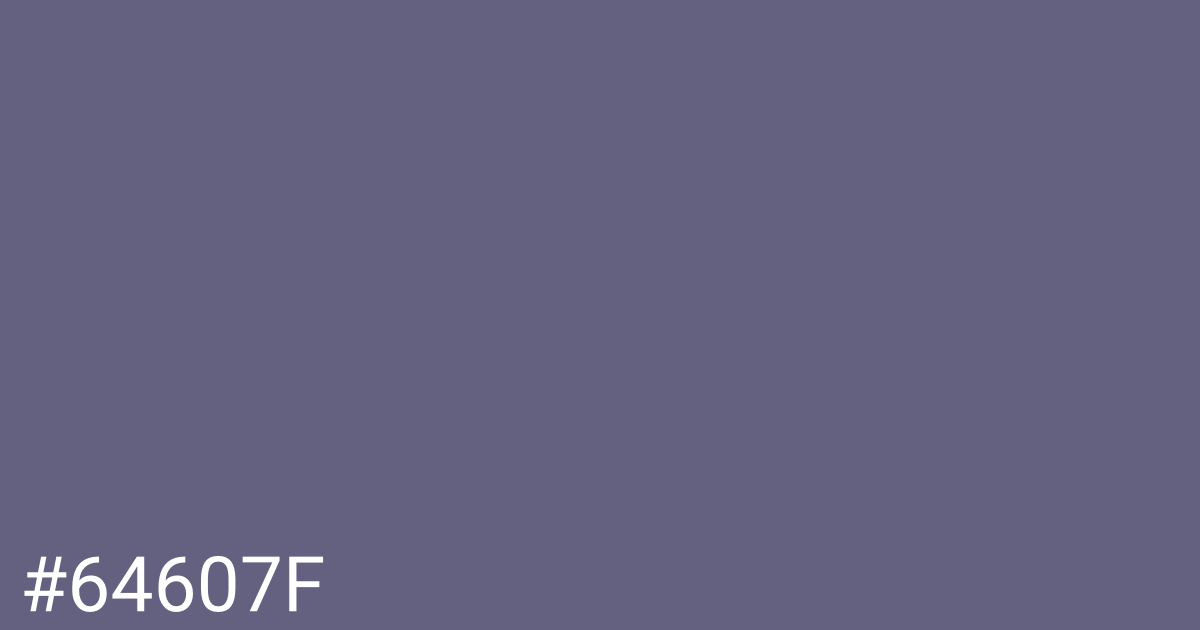 Hex color #64607f graphic