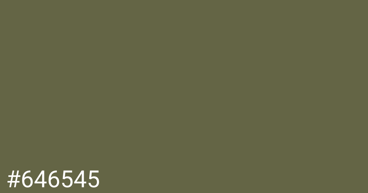 Hex color #646545 graphic