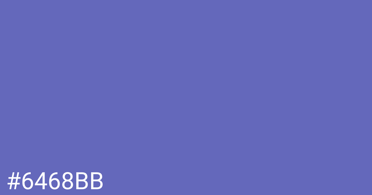 Hex color #6468bb graphic