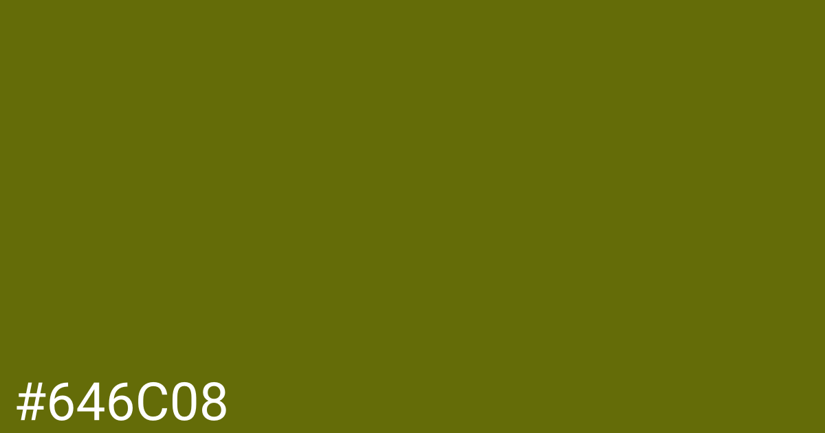 Hex color #646c08 graphic