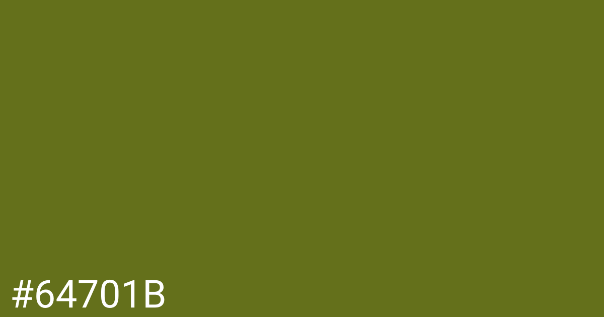 Hex color #64701b graphic