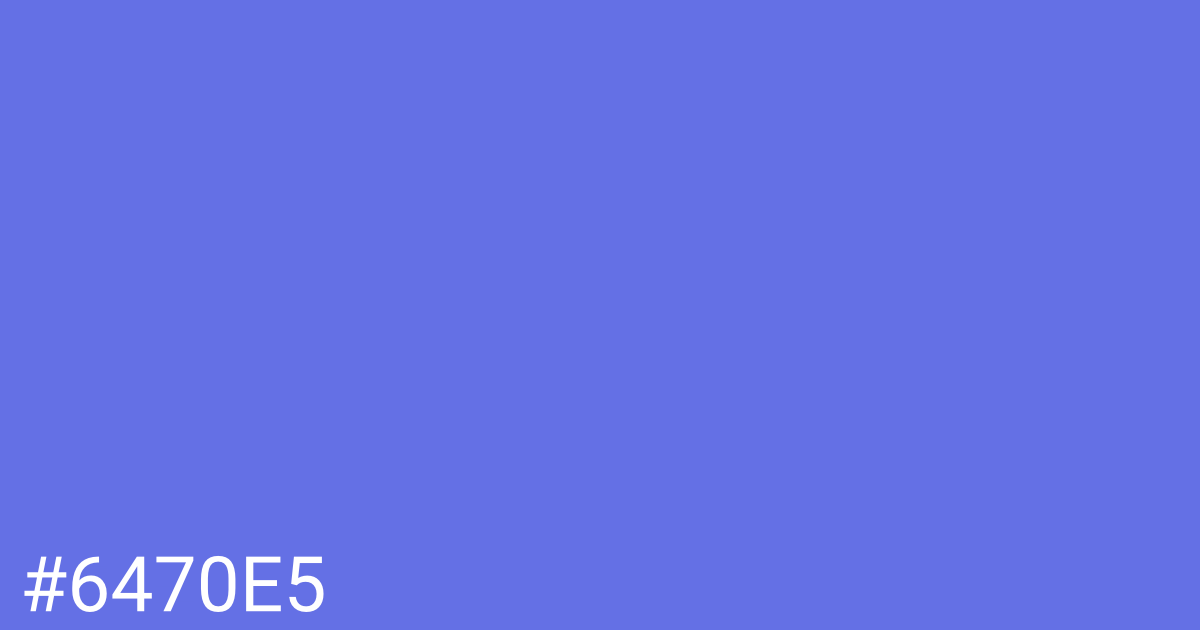 Hex color #6470e5 graphic