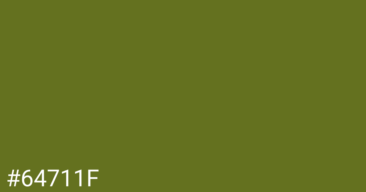 Hex color #64711f graphic