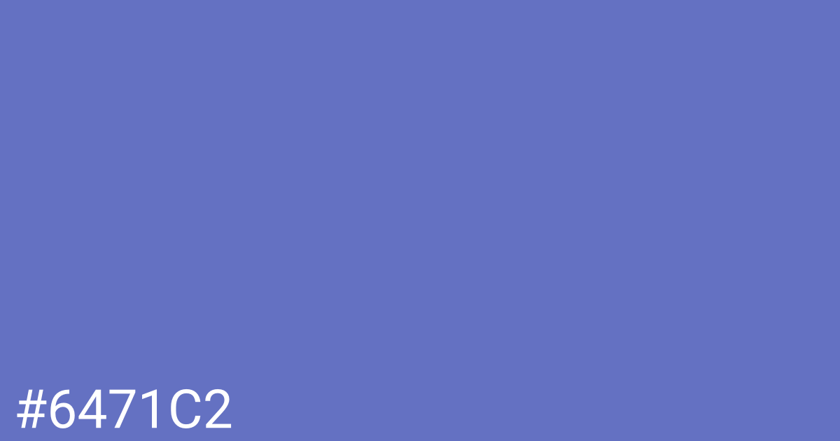 Hex color #6471c2 graphic