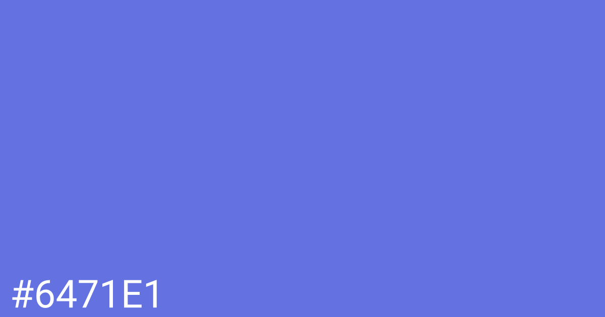 Hex color #6471e1 graphic