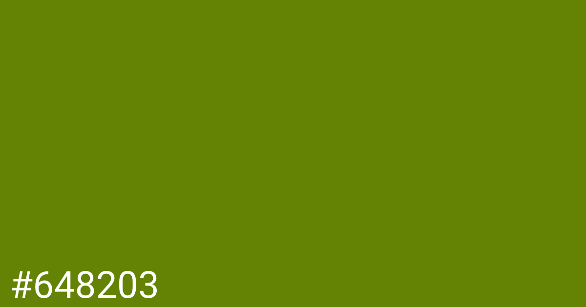 Hex color #648203 graphic