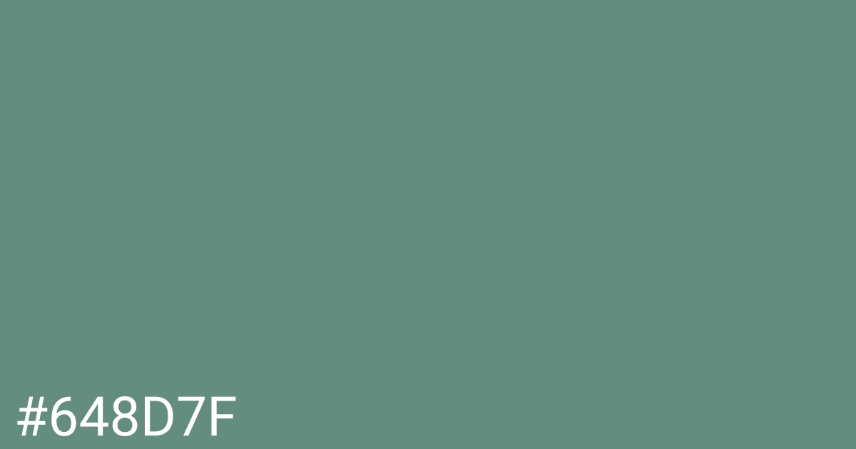 Hex color #648d7f graphic