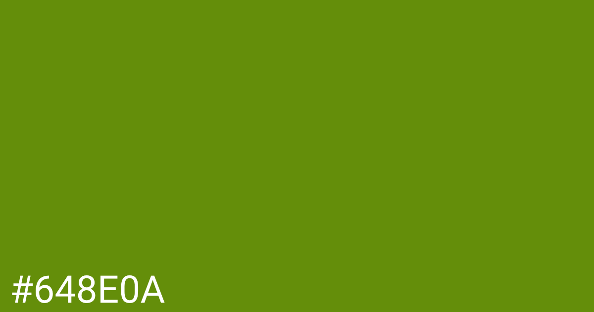 Hex color #648e0a graphic