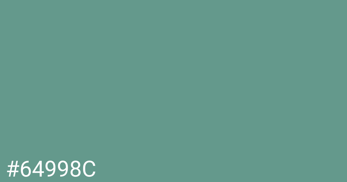 Hex color #64998c graphic