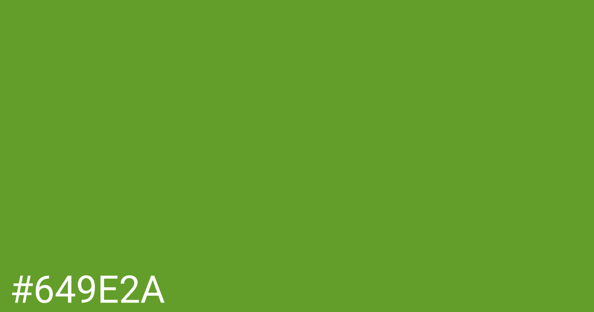 Hex color #649e2a graphic
