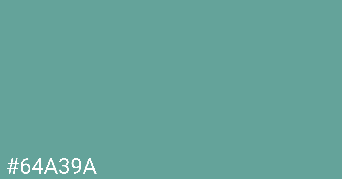 Hex color #64a39a graphic
