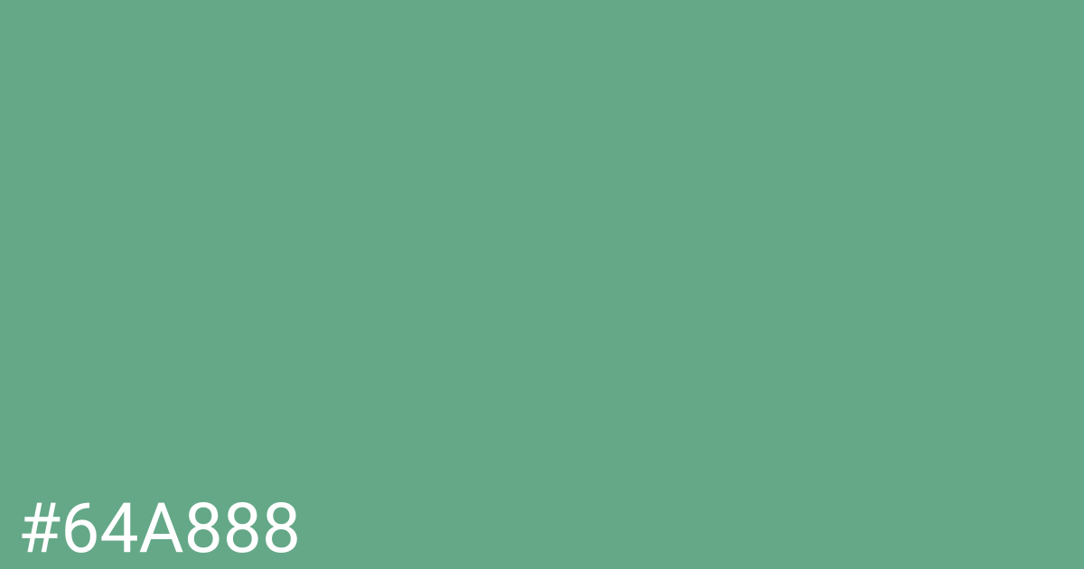 Hex color #64a888 graphic