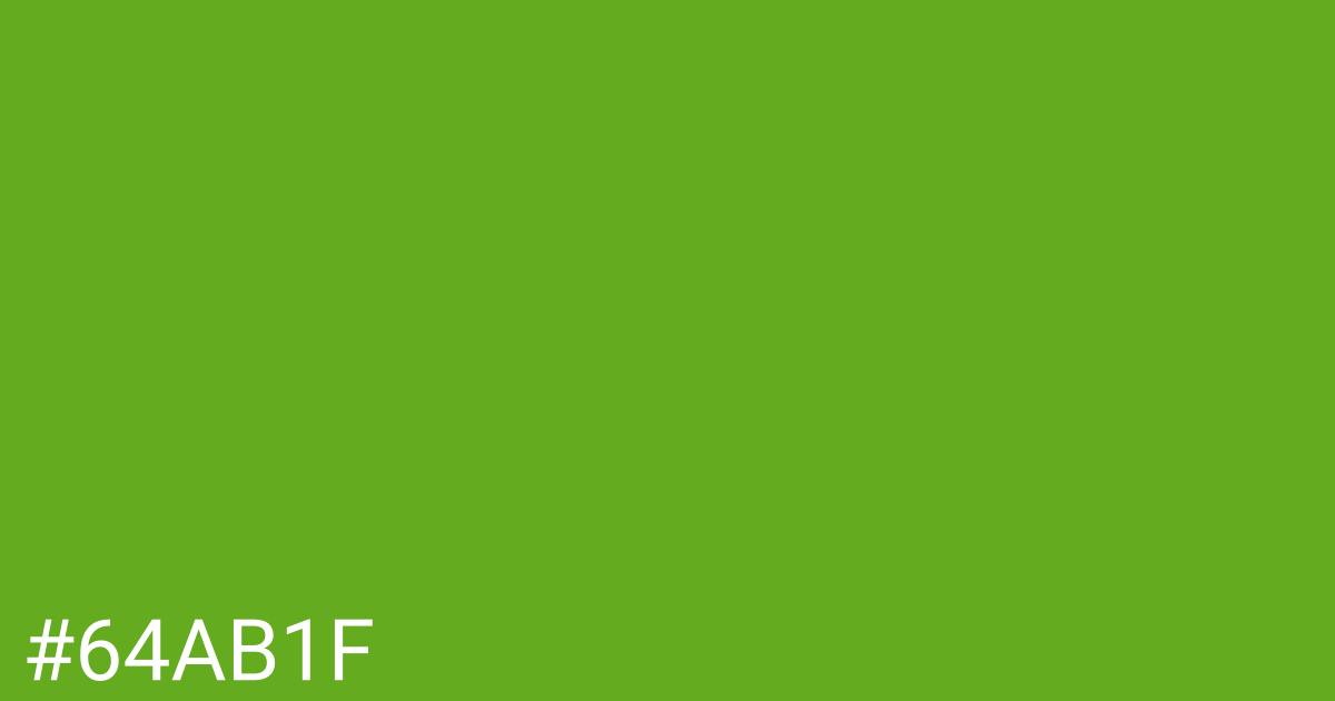 Hex color #64ab1f graphic