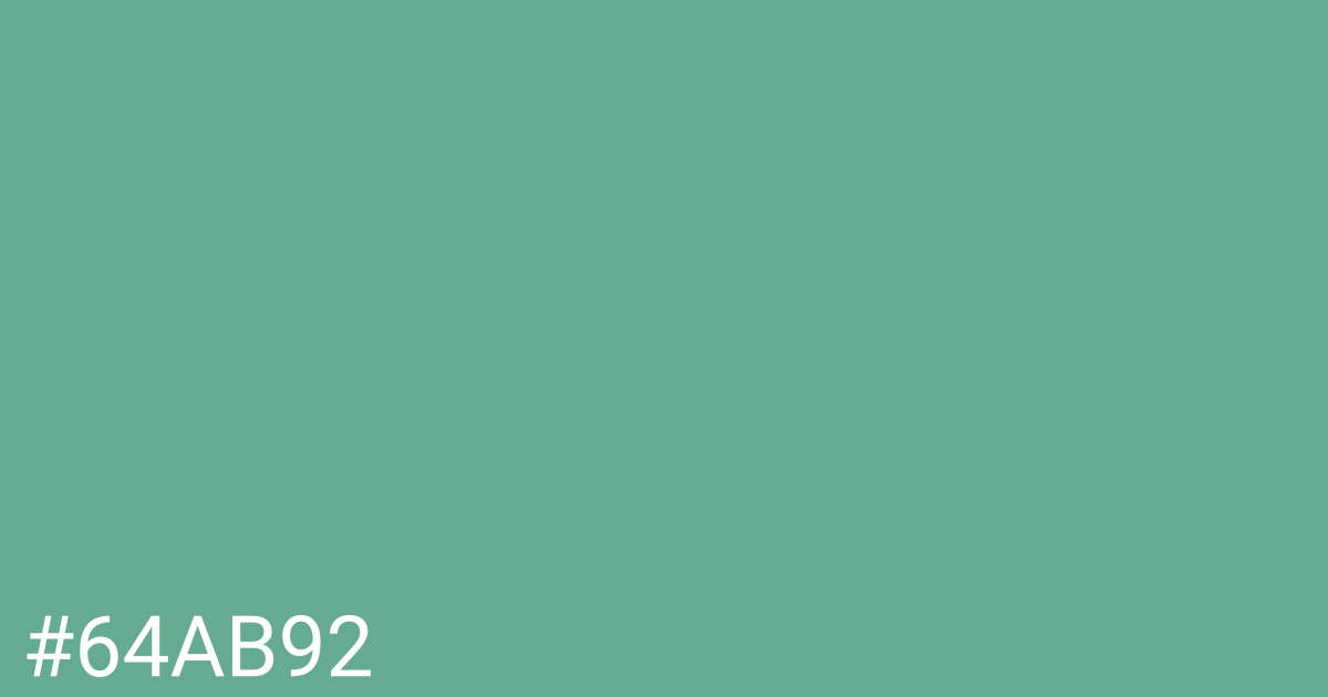 Hex color #64ab92 graphic