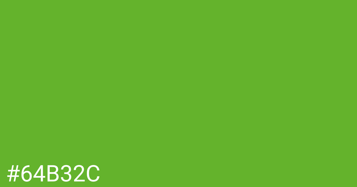 Hex color #64b32c graphic