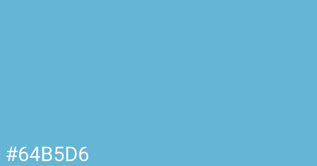 Hex color #64b5d6 graphic
