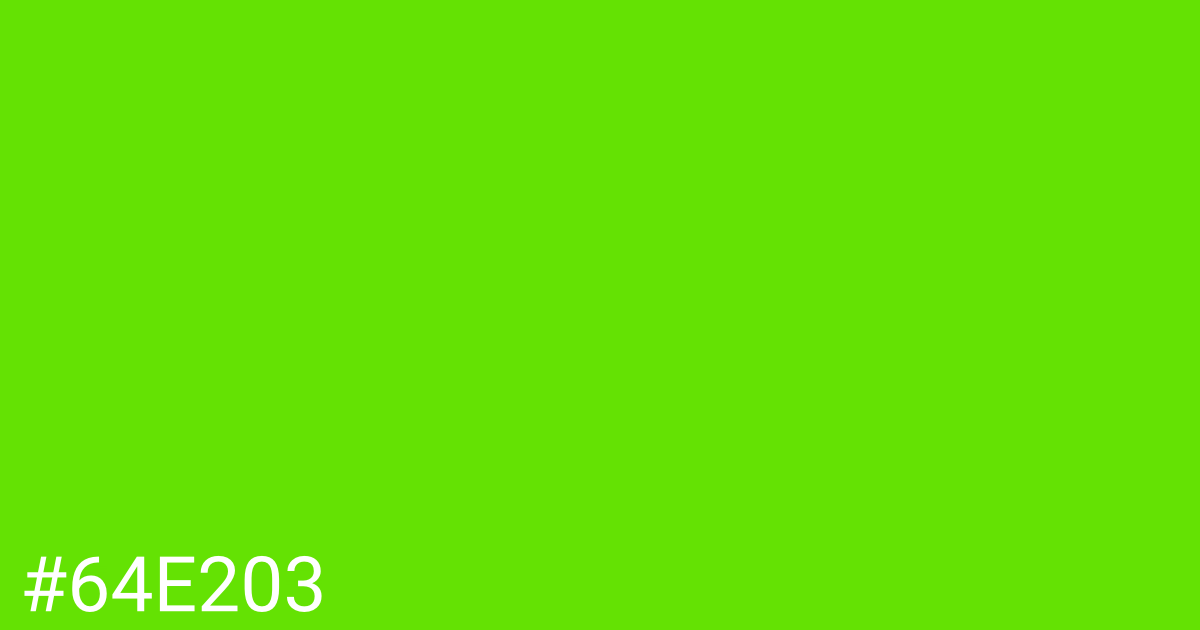 Hex color #64e203 graphic