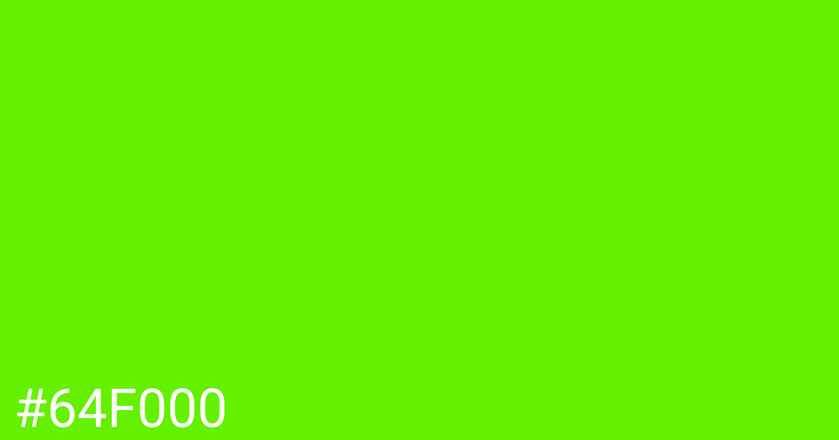 Hex color #64f000 graphic