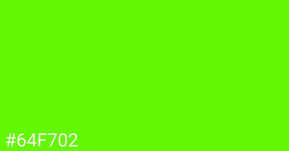 Hex color #64f702 graphic